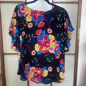 VIOLET + CLAIRE bright colored blouse